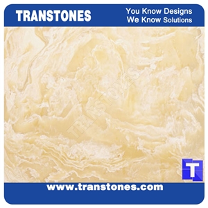 Faux Marble Tiles and Slabs Illuminated Stone Panel China Artificial Interior Decorating Materials
