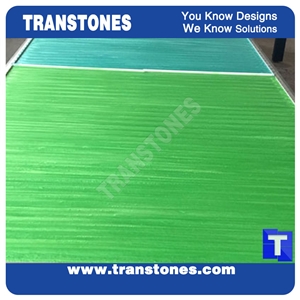 Green Crystallized Onyx Stone Alabaster Panel for Interior Wall and Office Project