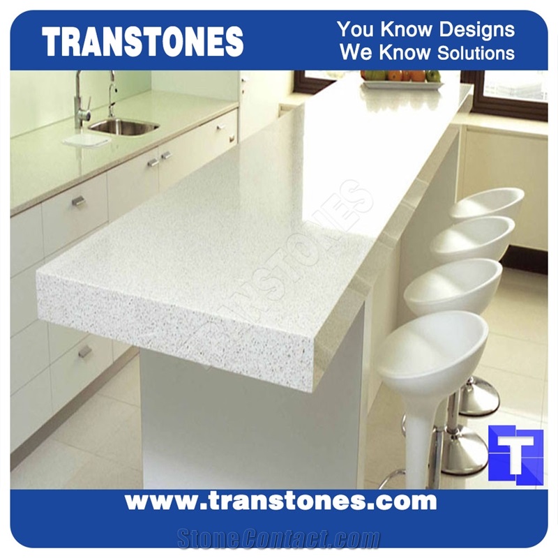 Round Quartz Stone Bar Top Mini Design Solid Surface Marble Commercial Countertops,Interior Furniture