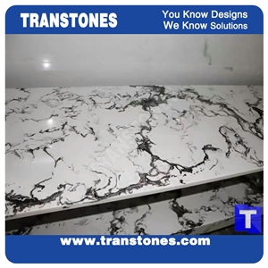 Silver Solid Surface Marble Translucent Alabaster Sheet for Reception Desk Hotel Lobby Decoration