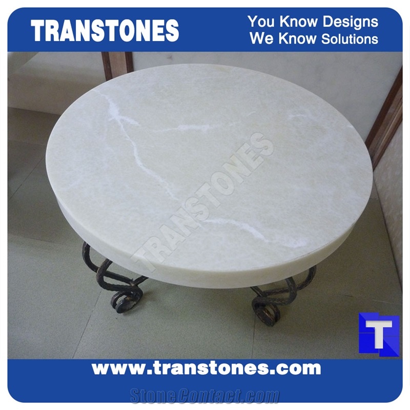 Solid Surface Artificial Onyx Table Sets,Coffee Table Top