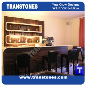 Solid Surface Beige Crystal Quartz Stone Kitchen Countertops,Bar Top Customized for Home