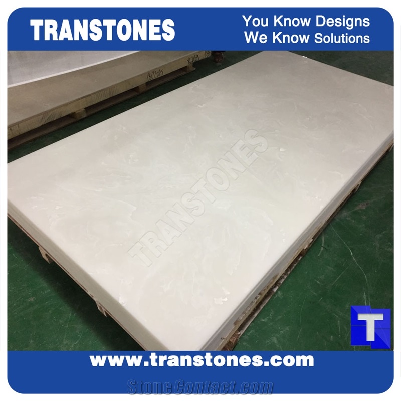 Translucent Faux Marble Engineered Resin Panel