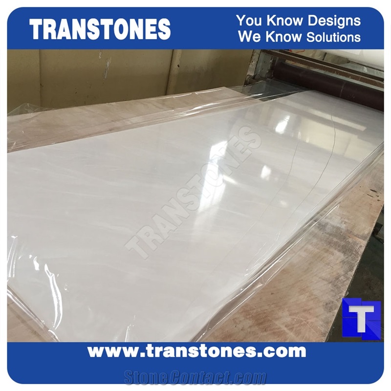 Translucent Resin Alabaster Panel for Table Top
