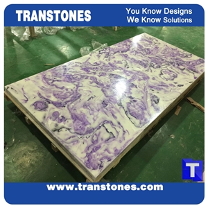Translucent Stone Alabaster Artificial Lilac
