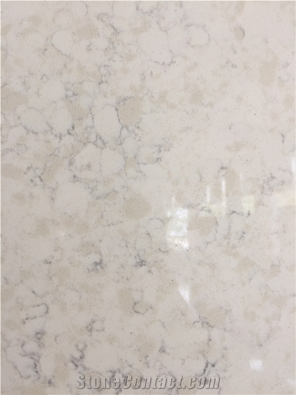 Artificial Quartz Stone Bs3312 Solid Surfaces Polished Slabs & Tiles Engineered Stone for Kitchen Bathroom Counter Top