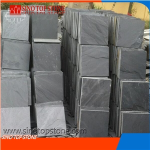 China Factory Direct Sales Cheap Slate, Natural Rectangle Black Slate Roof Slate Tile