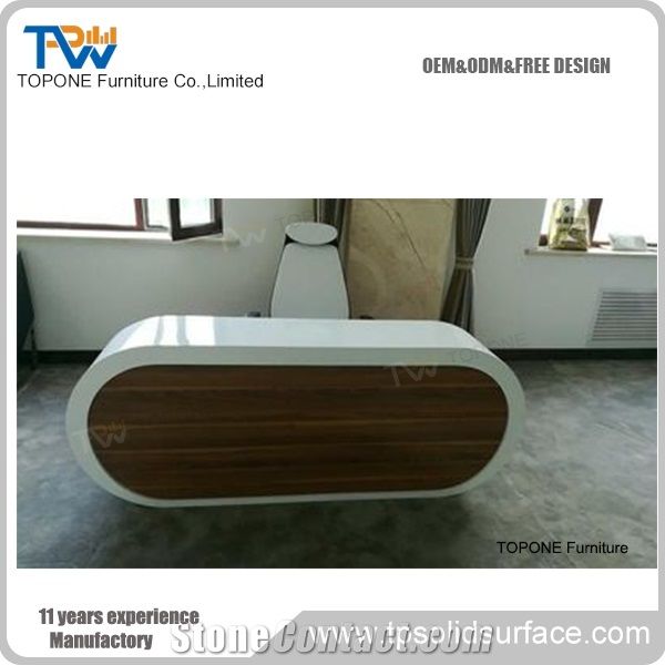 Topone Factroy Price Curved Modern Oem Artiicial Marble Stone