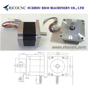Hybrid Stepper Motors, Cnc Router Stepper Motor, Two Phase Stepping Motor 86bygh450a-06/85bygh450a-06