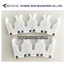 White Iso30 Tool Changer Grippers, Cnc Machine Tool Forks, Iso30 Toolholder Clips for Cnc Router