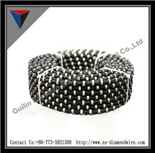 10.5mm/11mm/11.5mm/12mm Diamond Wire Cutting Stone Cutting Wire Saw Rubber Diamond for Marble Quarrying and Marble Blocks in Quarries
