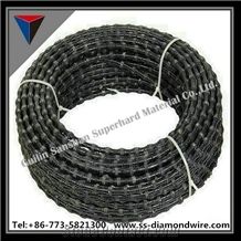 10.5mm/11mm/11.5mm/12mm Diamond Wire Saw Concrete Cutting Diamond Rope for Building or Wall Cement Pipe Cutting Reinforced Concrete Wire