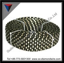 10.5mm/11mm/11.5mm/12mm Diamond Wire Saw Diamond Rope for Cutting Cement Pipe Reinforced Concrete Cutting Wire