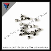 10.5mm/11mm/11.5mm Cutting Wires Diamond Rope Cutting Stone Cutting Saws Spring Diamond Beads Dry and Wet Cutting Beads for Marble Blocks in Quarries