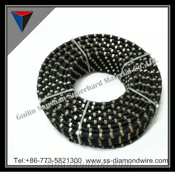10.5mm/11mm/11.5mm Diamond Rubberized Rope for Marble Quarries Cutting Marble Cutting Tools Suppliers