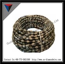 11.5mm Wet Cutting Beads Spring Wire Saw for Marble Blocks in Quarry Diamond Cutting Tools