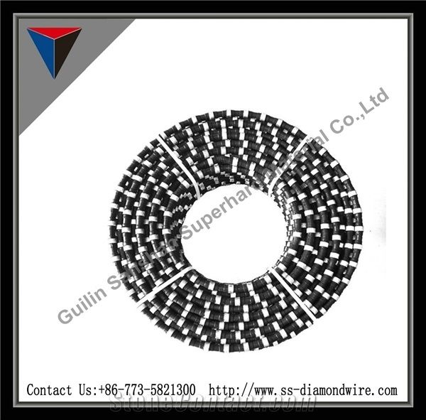 11.6mm Tools for Cutting Granite Stone Cutting Equipment Granite Cutter Tools Rubberized Diamond Wire Saw （1）