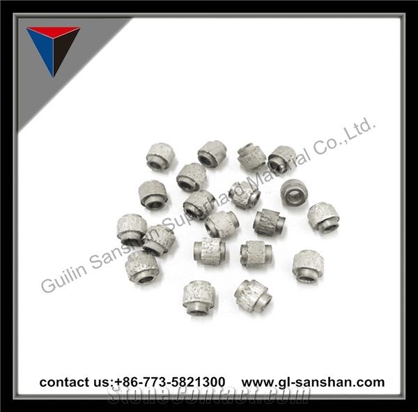 11mm/11.5mm/11.6mm/12mm Granite Profile Bits Rubberized Diamond Wire Saw Beads for Marble Quarrying and Marble Blocks in Quarries
