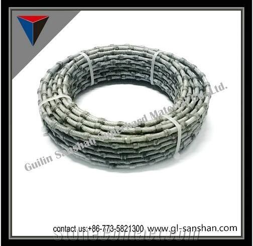 6.3mm/7.3mm/8.3mm Diamond Plastic Multiwire Monowire Plastic Rope Formarble  Quarries Marble Grinding Tools from China 