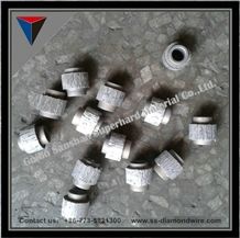 Diamond Beads Quarry Tools All Kinds Of Stone Blocks Granite and Marble Cutting with Rubberized Wire Saw