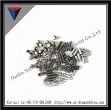 High Quality Diamond Wire Accesories, Wires Tools, Steel Wires, Short or Long Springs, Joints, Washers, Locks ,Different Fittings