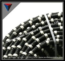 Rubberized Diamond Wires for Granite Quarries or Granite Slabs Cutting