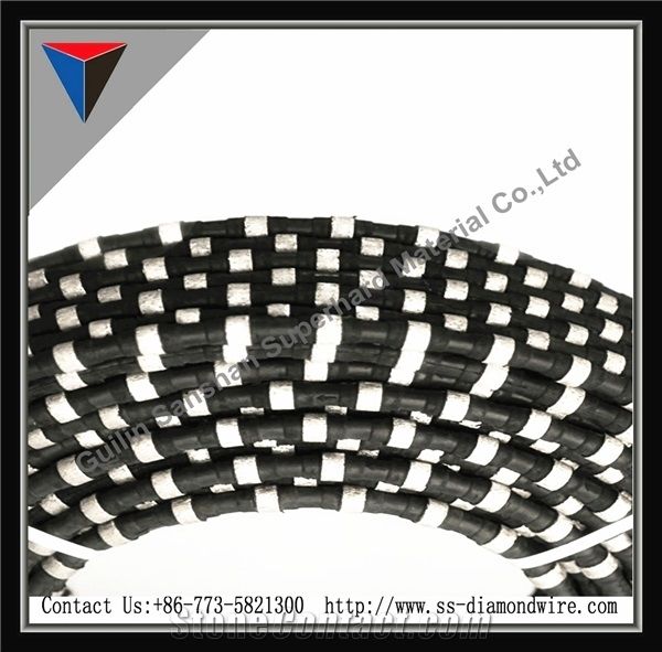 Rubberized Diamond Wires for Marble Quarry，Diamond Wire Saw，Diamond Tools，Marbles Cutting Tools，Stone Cutting Cables，Stone Quarry Cutting