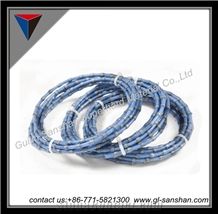 Sanshan 8.8mm/9mm/10.5/11mm Diamond Plastic Wire Saw to Cut Marble Plastic Rope for Marble Quarries Finishing Tools to Cut Marble Slab