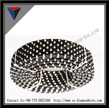 Shaping Marble Diamond Wire Saw Cutting Rubberized Rope for Cutting Marble Quarry Wire Saw
