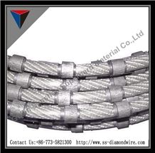 ￠7.3mm ￠8.8mm ￠10.5mm Diamond Plastic Wire Saw ,Diamond Wires for Profiling the Marbles High Efficiency Marble Cutting Ropes