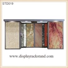 Metal Displays Sliding Stands for Marble Ceramic Tile Granite Flooring Display Stand for Mosaic Quartz