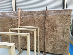Crystal Light Brown Marble Slabs