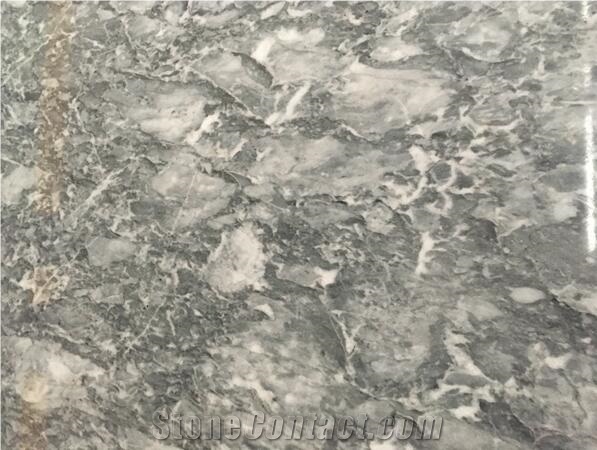 Daino Crema Marble, Senna Time Marble, Grey Marble with White, Slabs, Tiles, Skirting, Wall and Floor Covering Tiles, Polished, Honed, Cut-To-Size