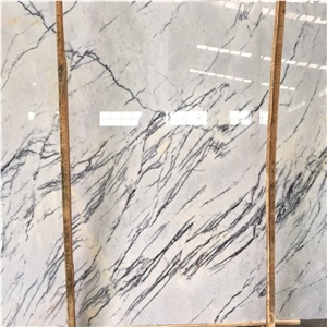 Fragrant Snow Plum Blossom White with Grey Marble, Snow with White Marble, Hoar with Disorderly Lines Marble, Metope, Stage Face Plate, Ground Outdoor