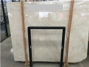 Oman Beige Marble Polished Slabs For Luxury Floor Wall Tiles