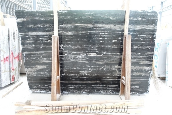 Silver White Dragon Sand Saw Polished Chinese Marble Tiles & Slabs, China Black Polished Marble Tiles & Slabs