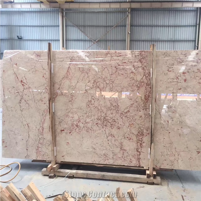 Turkey Rosalia Pink Marble Tiles & Slabs, Crema Bamboo Polished Marble Floor Covering Tiles, Walling Tiles