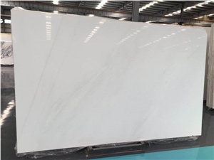 White Crystal Marble Slab Tiles
