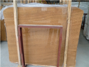 Yellow Wooden Marble Slabs