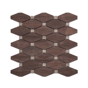 Long Octagon Irregular Marble Kitchen Mosaic Backsplash Tiles