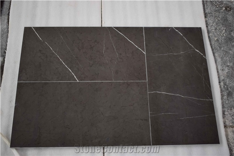 Pietra Grey Marble Tile, Graphite Marble, Grey Stone Marble
