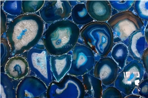 Blue Agate Slab for Your Tabletop