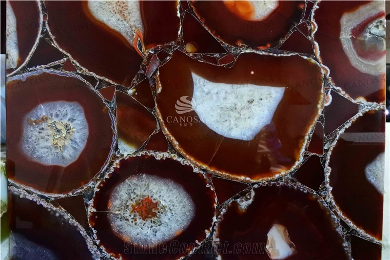 Red Agate Luxury Material Slab for Your Reference