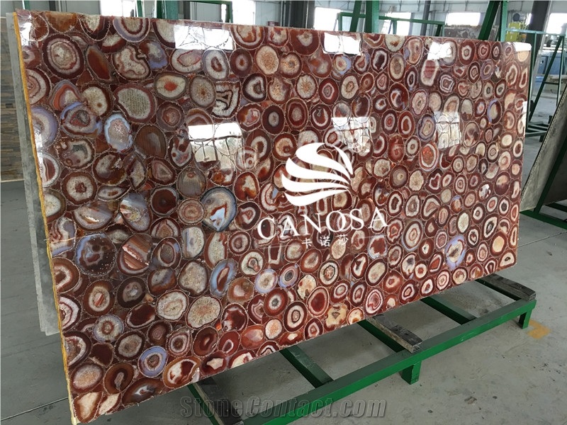 Red Agate Luxury Material Slab for Your Reference