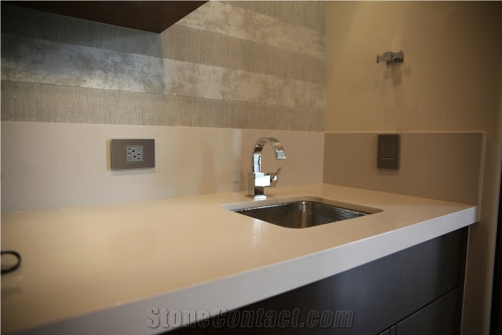 Bianco Carrara White Marble Bath Top,Bathroom Countertop Vanity Top for Hotel Decor