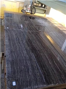 Black Wooden Vein Marble Tile Cut to Size Wall Panel Interior Wall Cladding,Nero Wood Grain Marble Hotel Floor Covering Skirting Pattern-Gofar