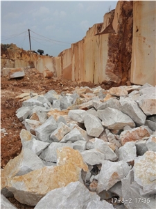 Block Stock Caesar Grey Marble Mushroom Stone, Ocean Ash Markuni Beige Marble Split Face Mushroom for Villa Exterior Wall Cladding Panel