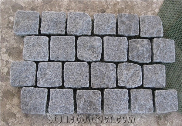 Block Stock G602 Grey Granite Cristallo Grigio,New Binaco Sardo Cube Stone Paver Exterior Pattern Landscaping Stone Gofar