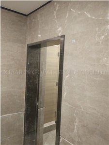 Caesar Grey Marble Polished Slab Ocean Ash Markuni Beige Marble Tile Cut to Size for Villa Interior Wall Cladding,Floor Covering Pattern High Gloss for Hotel Project Gofar Stone