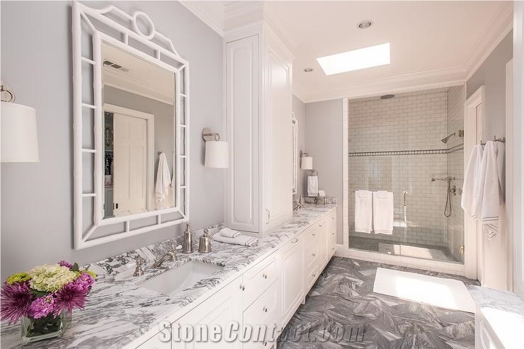 Calacatta Gold Marble Cut to Size Bathroom Counters Design Modern Style Vanity Top,Bath Top